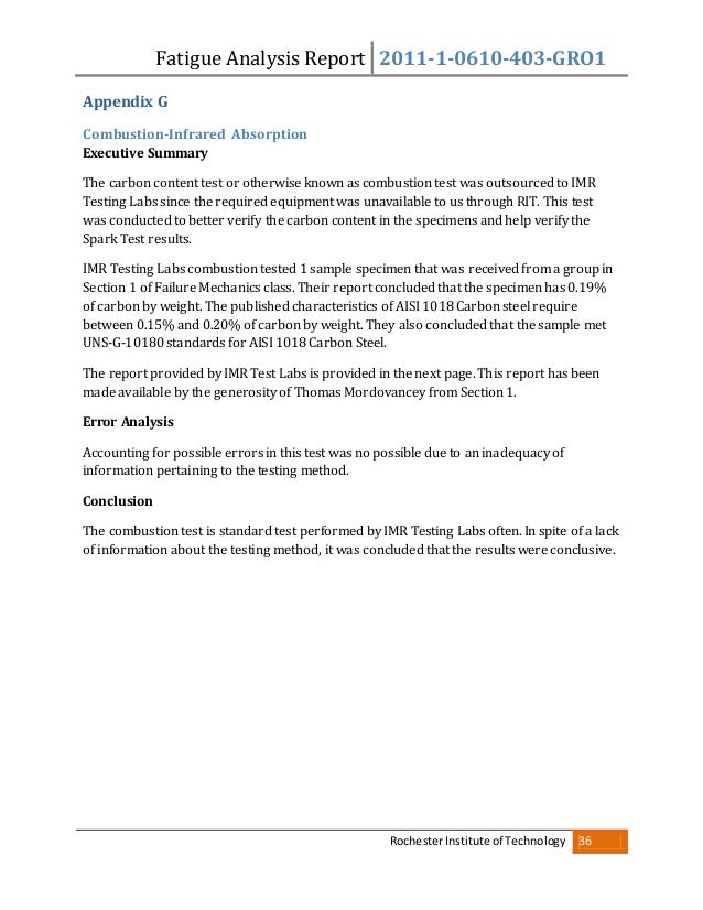 tensile fatigue testing sources of error in fatigue test